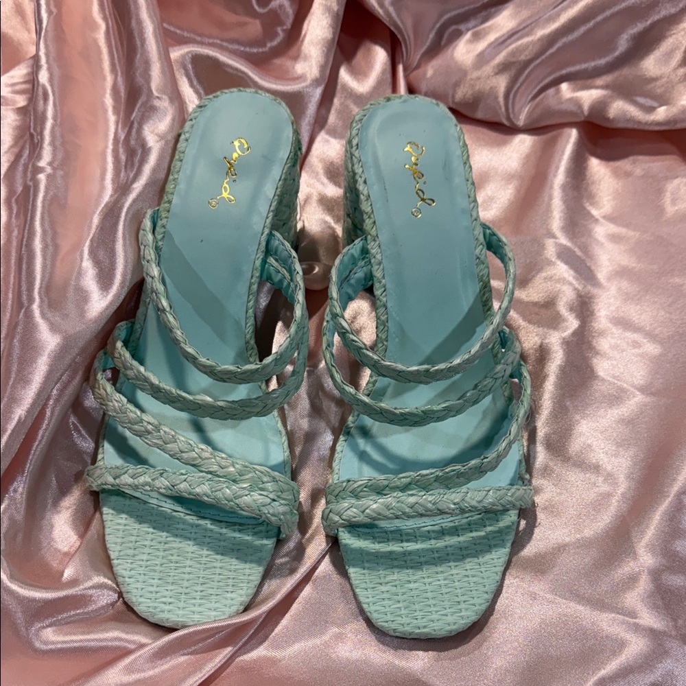 Mint Braided Women's Sandals